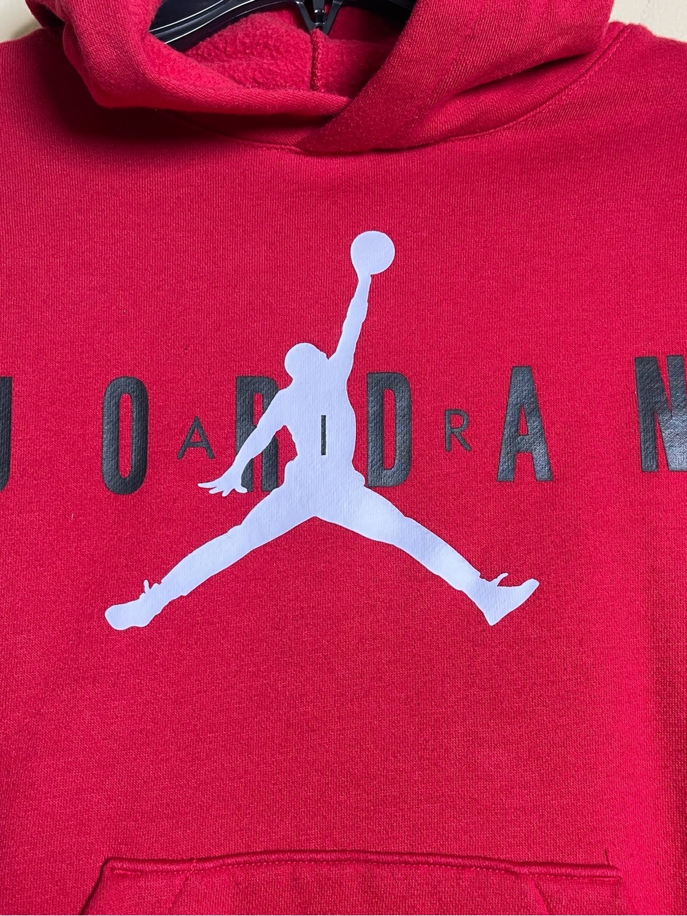 Jordan Jumpman Kids Pullover Hoodie Red Size 8–10 Years Excellent Condition - Picture 2 of 5